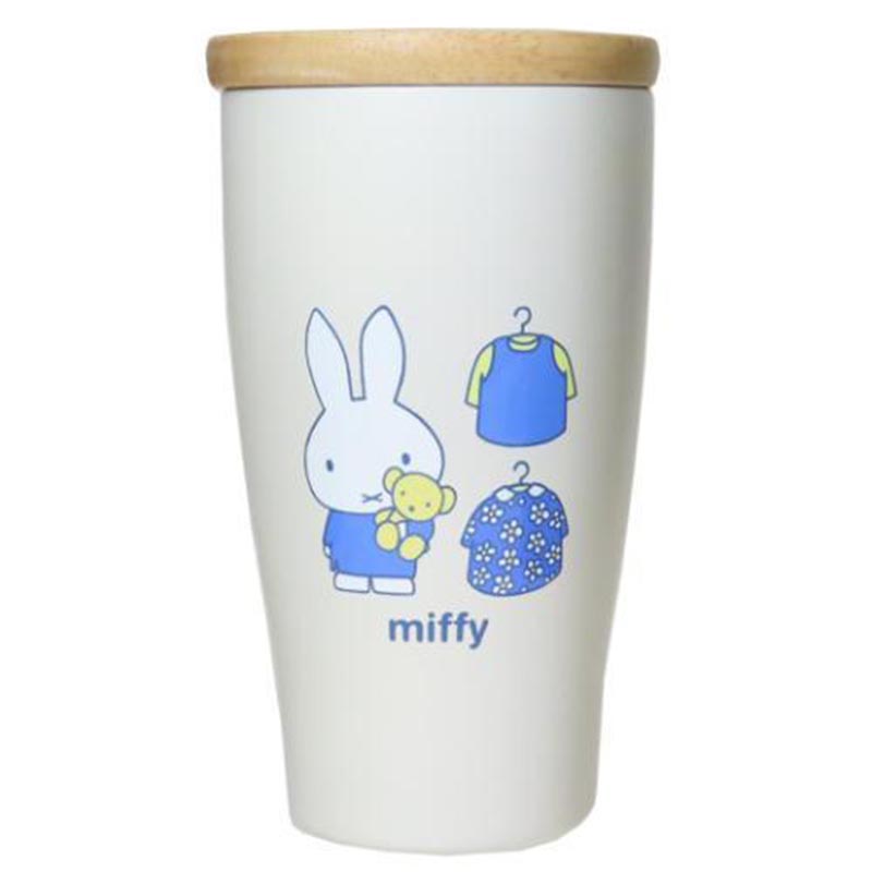 miffy ミッフィー 木蓋付タンブラー くまちゃん ブルードレス/DBM-2987